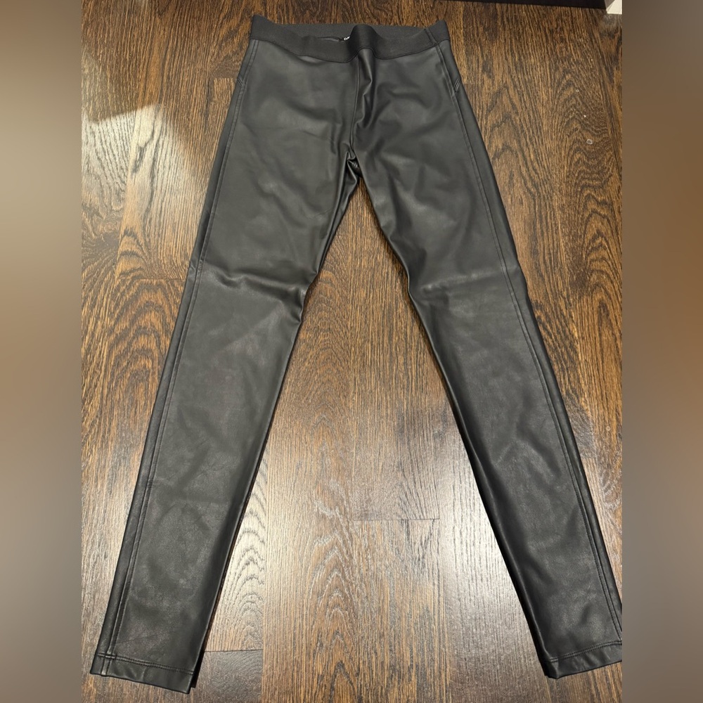 David Lerner Women’s Black Pleather Leggings